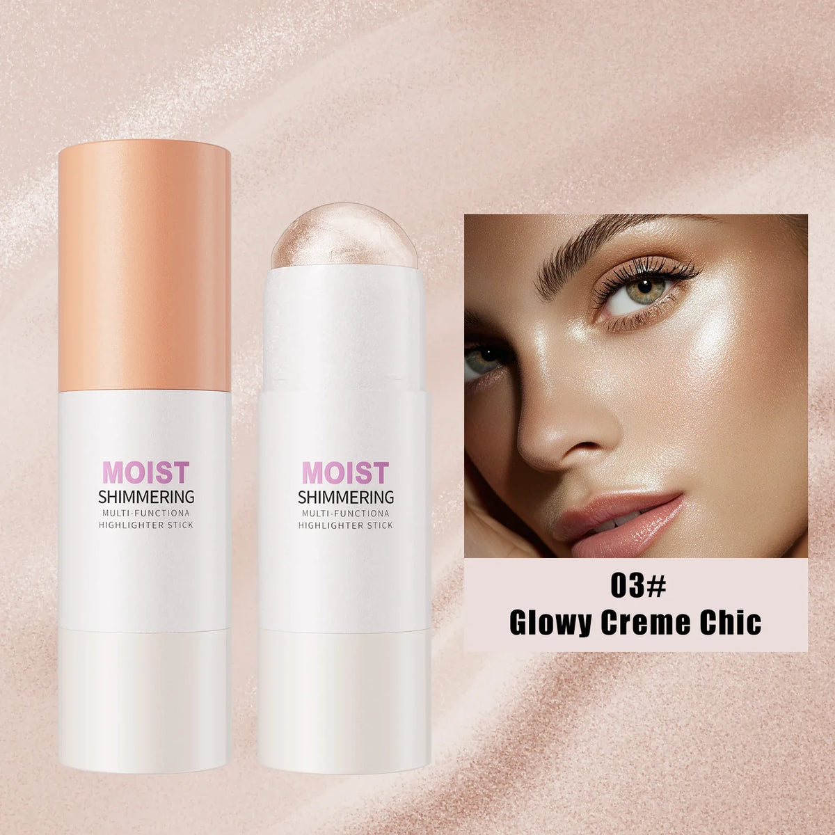 5 Colors 3D Face Brighten Highlighter Bar Cosmetic Face Contour Bronzer Shimmer Highlighter Stick Concealer Cream Makeup tool