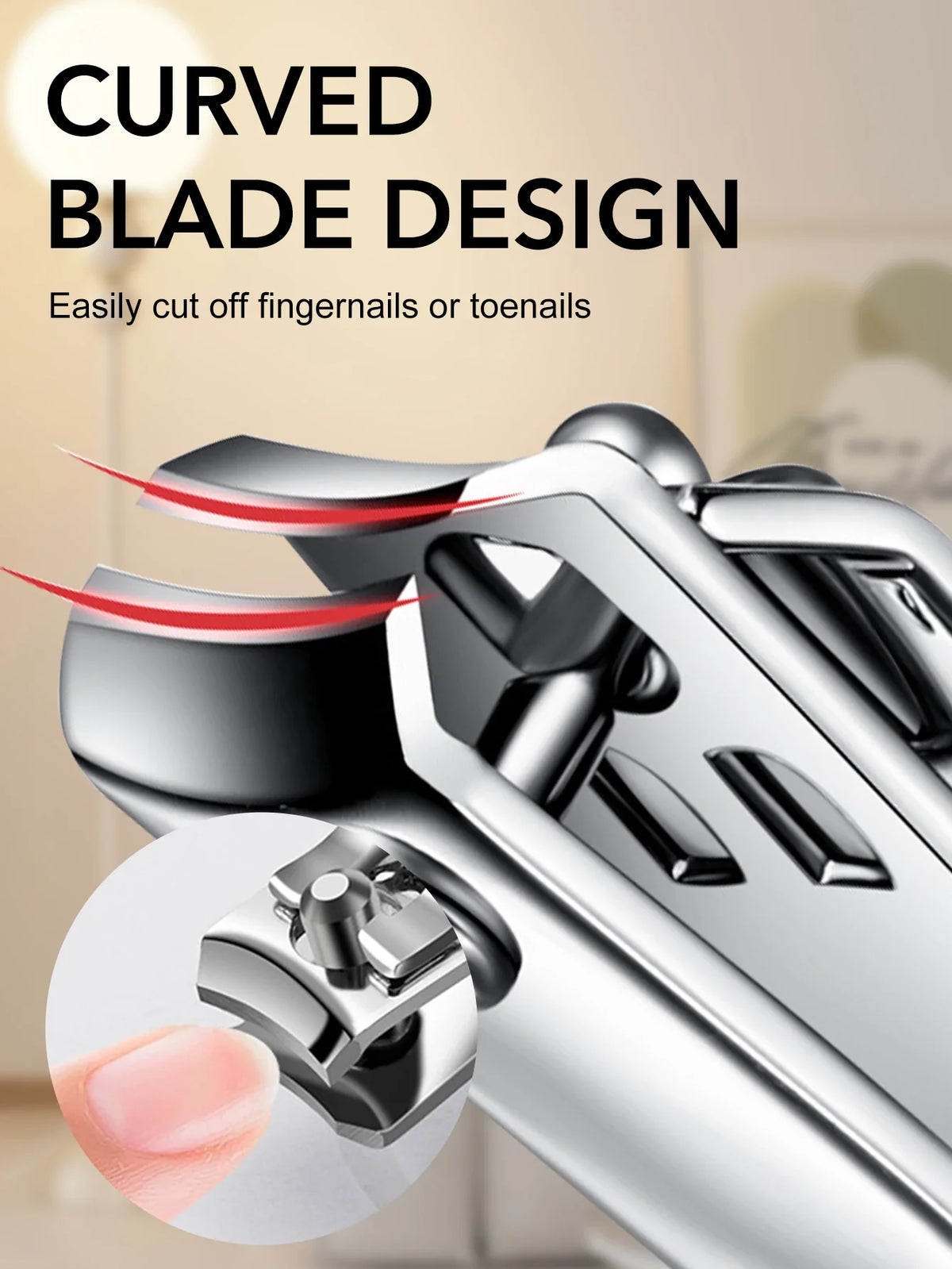 1PC Color Nail Clippers Stainless Steel Nail Cutter Thick Scissor Plier Toenail Fingernail Professional Manicure Trimmer NailArt