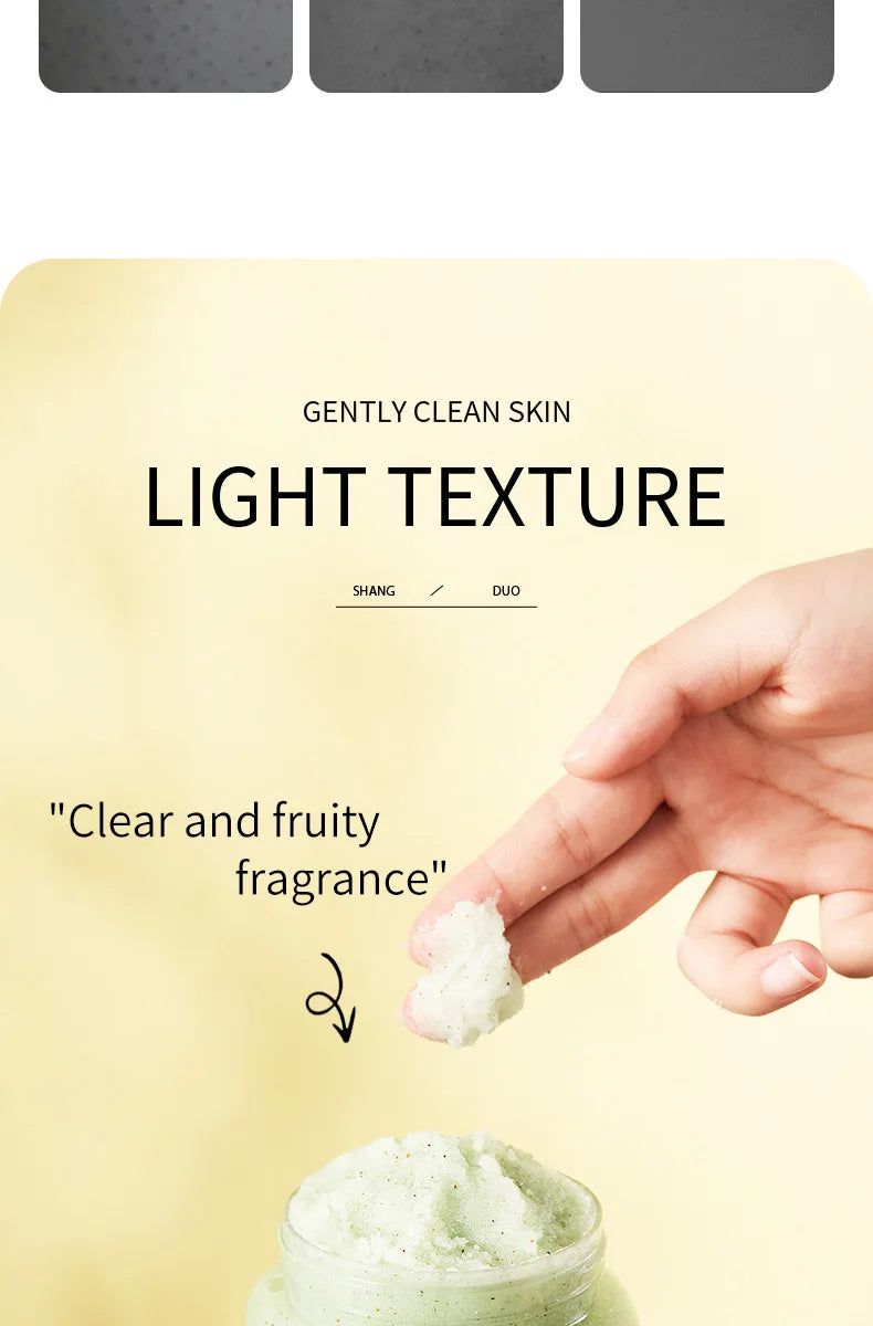 Body Scrub Face Collagen Body Wash SADOER Exfoliating Fruit Bath Salt Scrub Moisturizing Gentle Smooth Skin Refresh Cleaning Hot