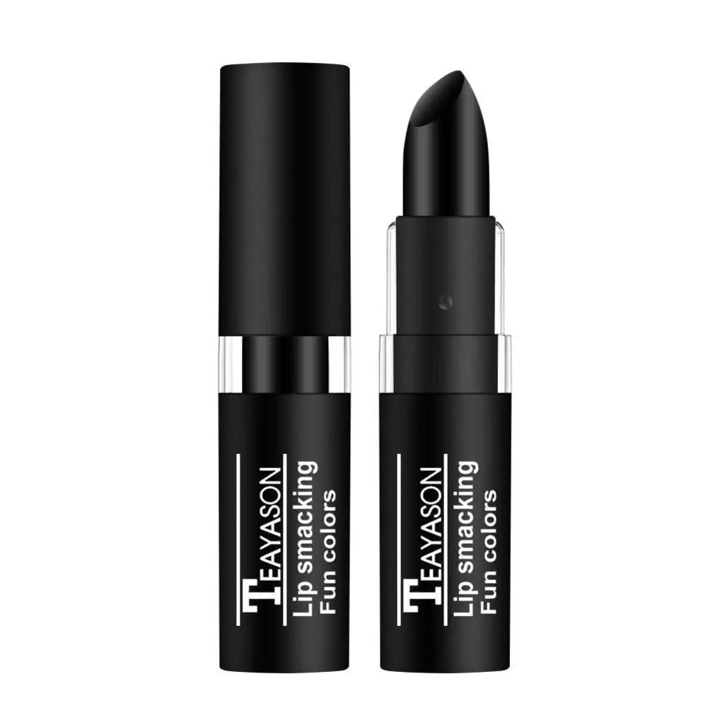 Hot Sale Waterproof Velvet Matte Black White Lipstick Lasting Pigment Green Purple Lipstick Christmas Halloween Party Lip Makeup