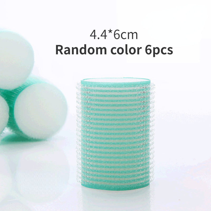 1/6Pc/set Self Grip Heatless Hair Curler Hair Rollers Set No Heat Self-adhesive Curling Hairdressing Styling Tool Different Size
