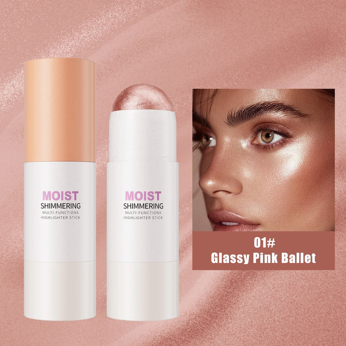 5 Colors 3D Face Brighten Highlighter Bar Cosmetic Face Contour Bronzer Shimmer Highlighter Stick Concealer Cream Makeup tool