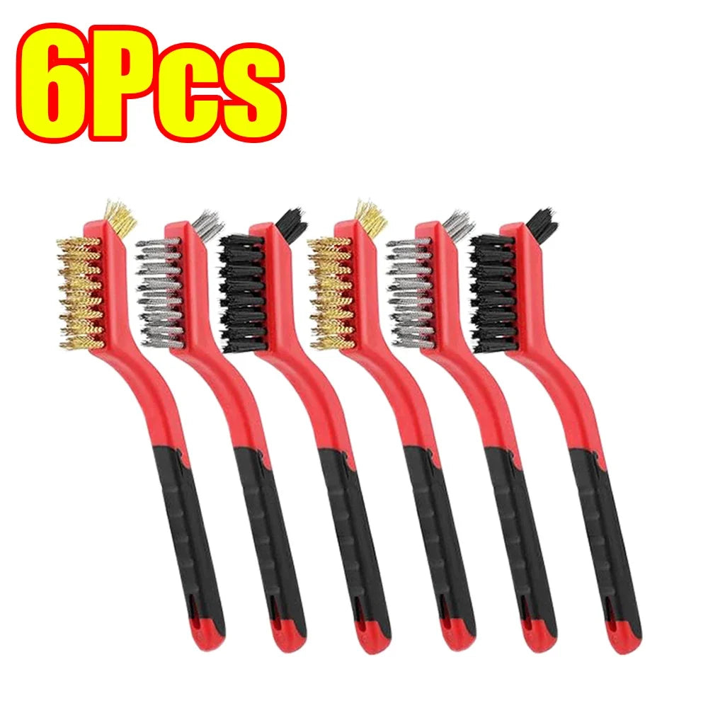 3-45Pcs Brass Cleaning Brush Metal Brass/Stainless Steel/Nylon for Gas Hoods Grease and Stain Removal Cooktop Cleaning Tool