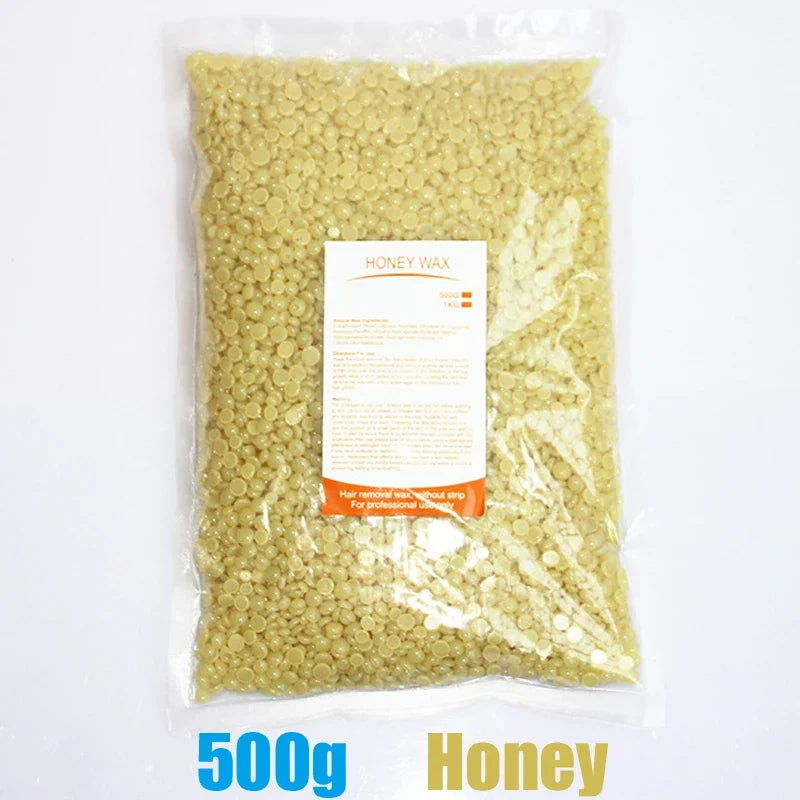 500g/200g/50g Hard Wax Beans For Body Hair Removal Versatile Painless Wax Warmer Waxing Beans for Wax Heater Machine Unisex