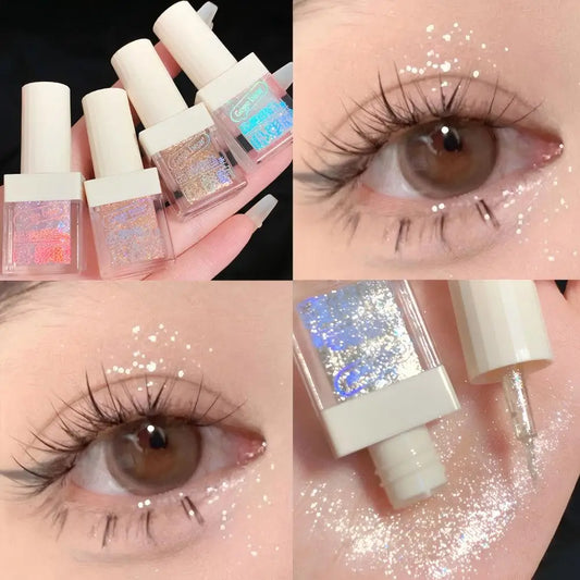 Gege Bear Liquid Eye Shadow Pearlescent Sequins Glitter Powder Silkworm Eye Shadow Brightening Liquid