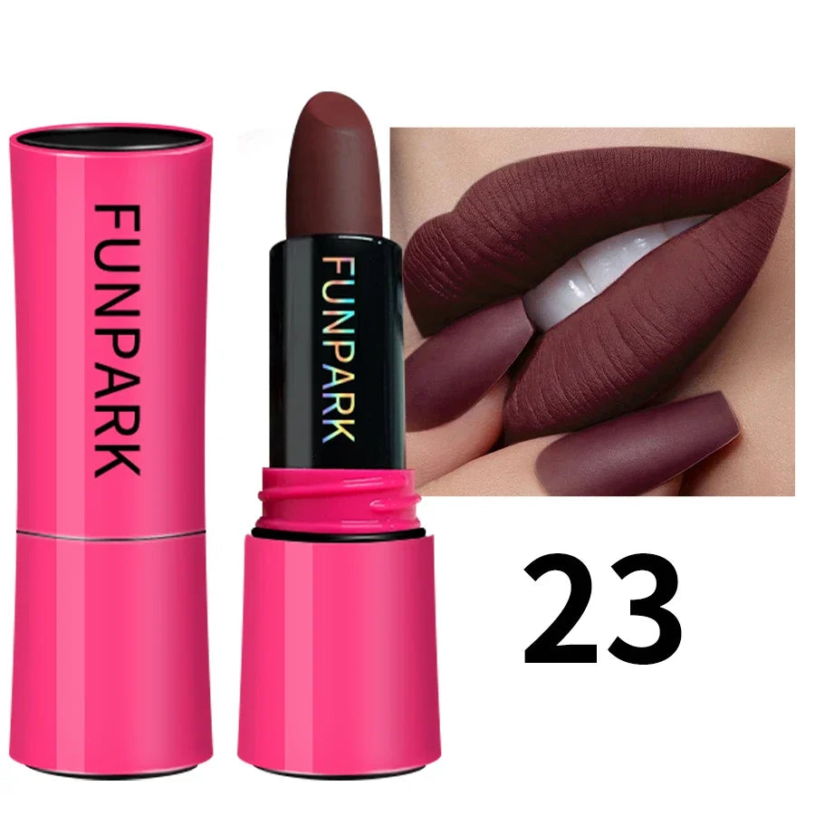 25 Colors Lipstick Non Stick Cup Matte Lip Gloss Waterproof Long Matte Sexy  Red Lip Cosmetics Korean Makeup For Women Gifts