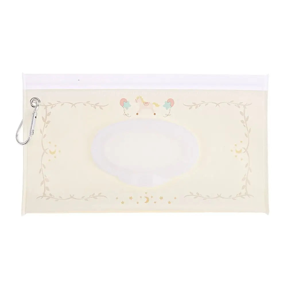 1 PC Outdoor Portable Baby Wet Wipe Pouch Portable Buckle Wipes Holder Case Flip Cover Snap-Strap Reusable Wet Wipe Bag