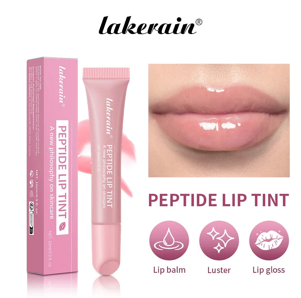 10ml Lip Glaze Moisturizing Jelly Lip Enrichment Oil Lasting Water Light Glass Lip Plump Oil Remove Line Lip Protection Serum