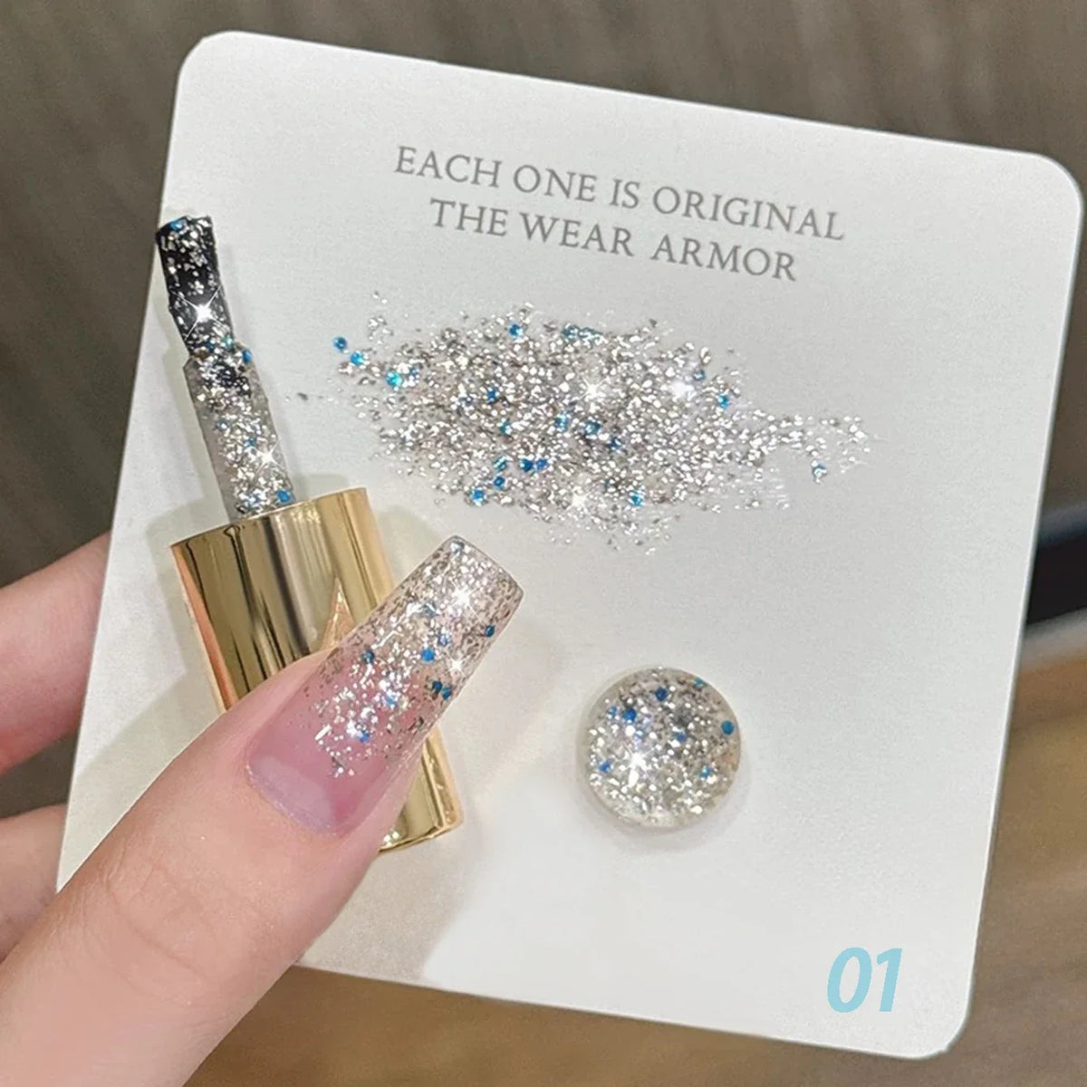 10ML 1pcs Moonlight White Strobe Glitter Gel Nail Polish Nail Supplies Hot Selling White Nails Super Flash Diamond Nail Polish