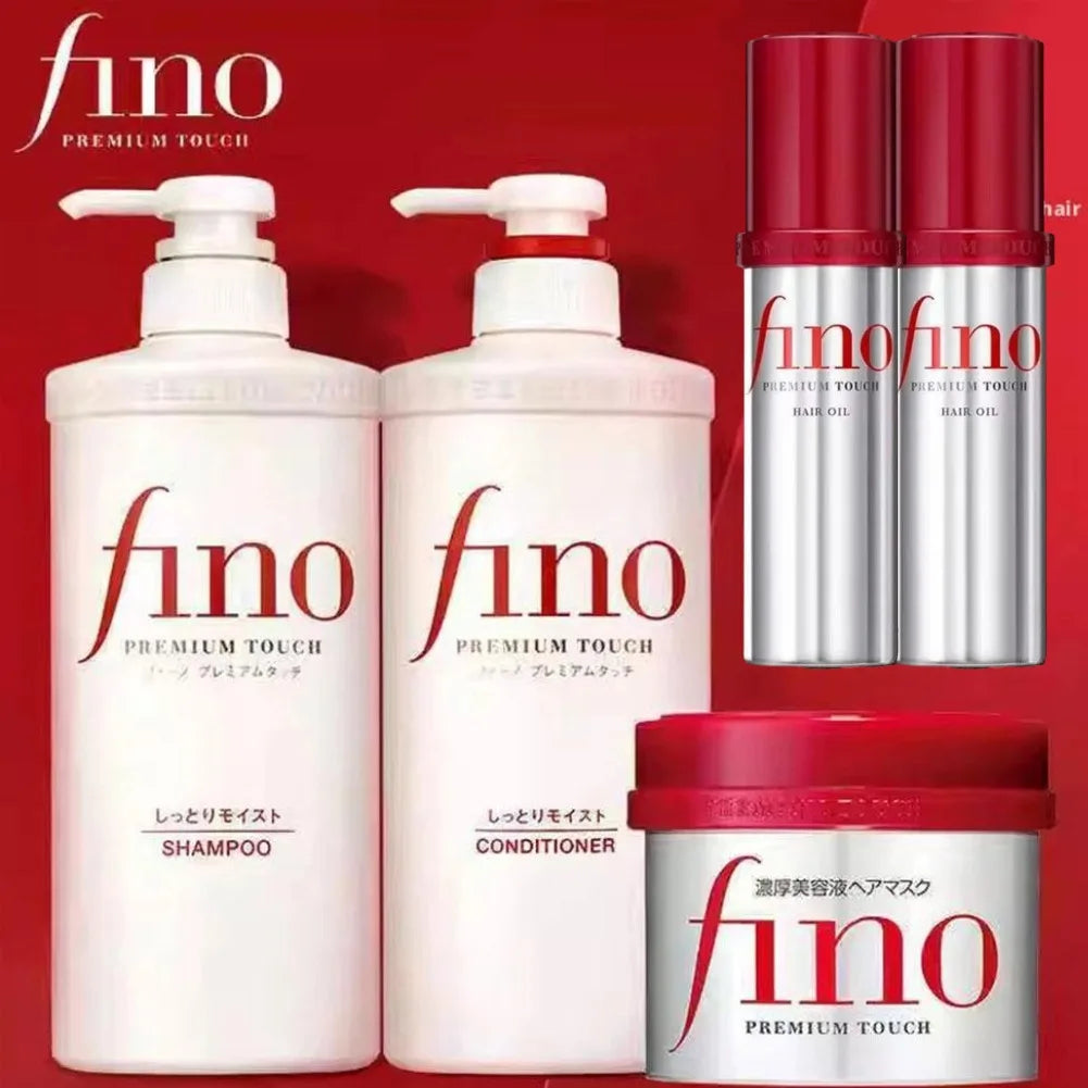 Japanese Fino Shampoo Conditioner Hair Collagen Keratin Hairs Conditioner Nourishing Dry Damaged Hair Care Repairs Hair Mask