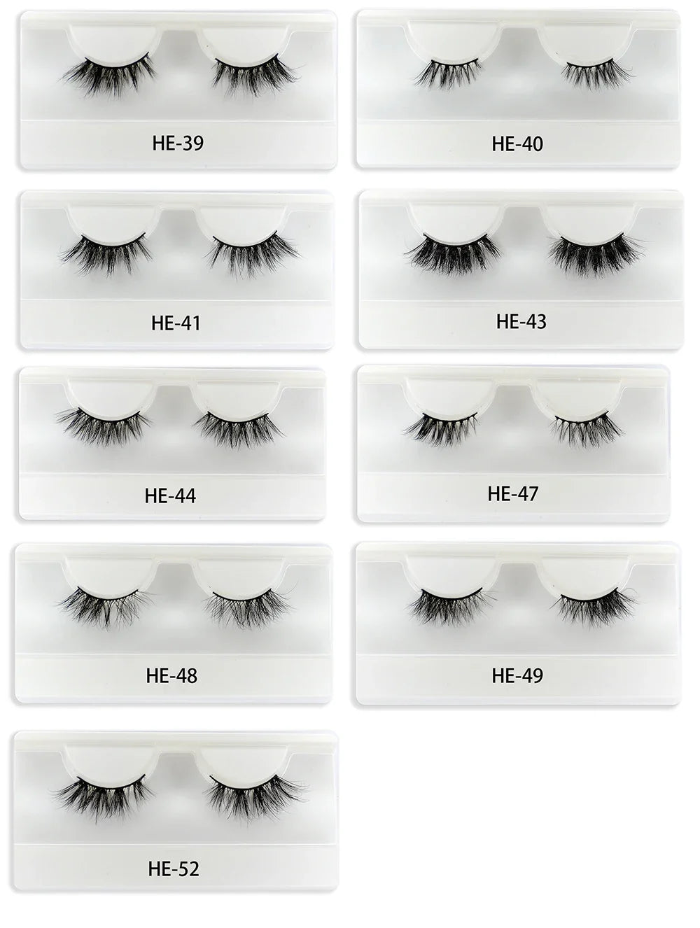 Dropshipping 7/10 Pairs Eyelashes Natural Long 3D Lashes Fluffy Volume  False Eyelashes Cruelty Free Wispy Lashes Makeup Cilios