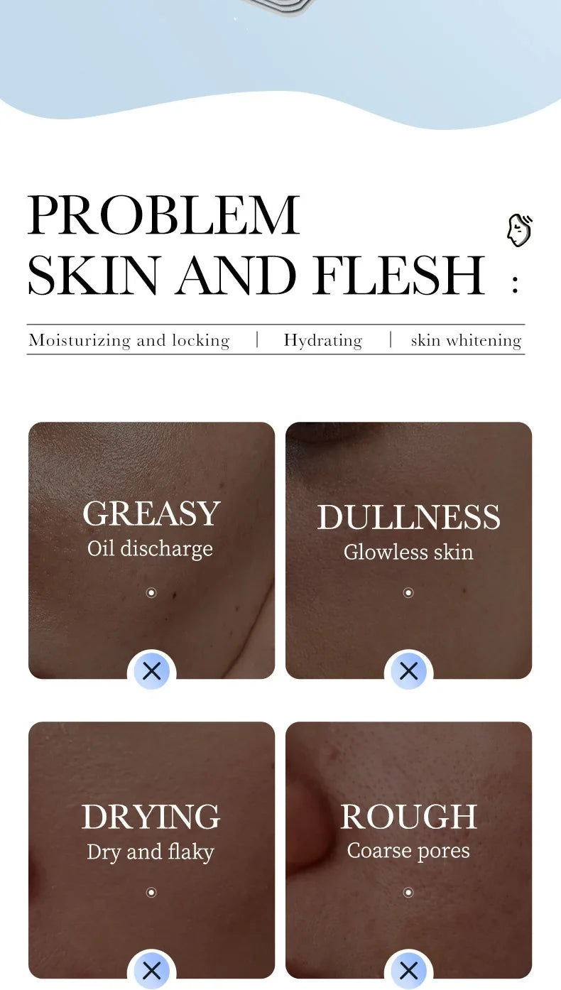 10Pcs Hyaluronic Acid Mask Facial Skin Care Firming Moisturizing Mask Facial Skin Care Products