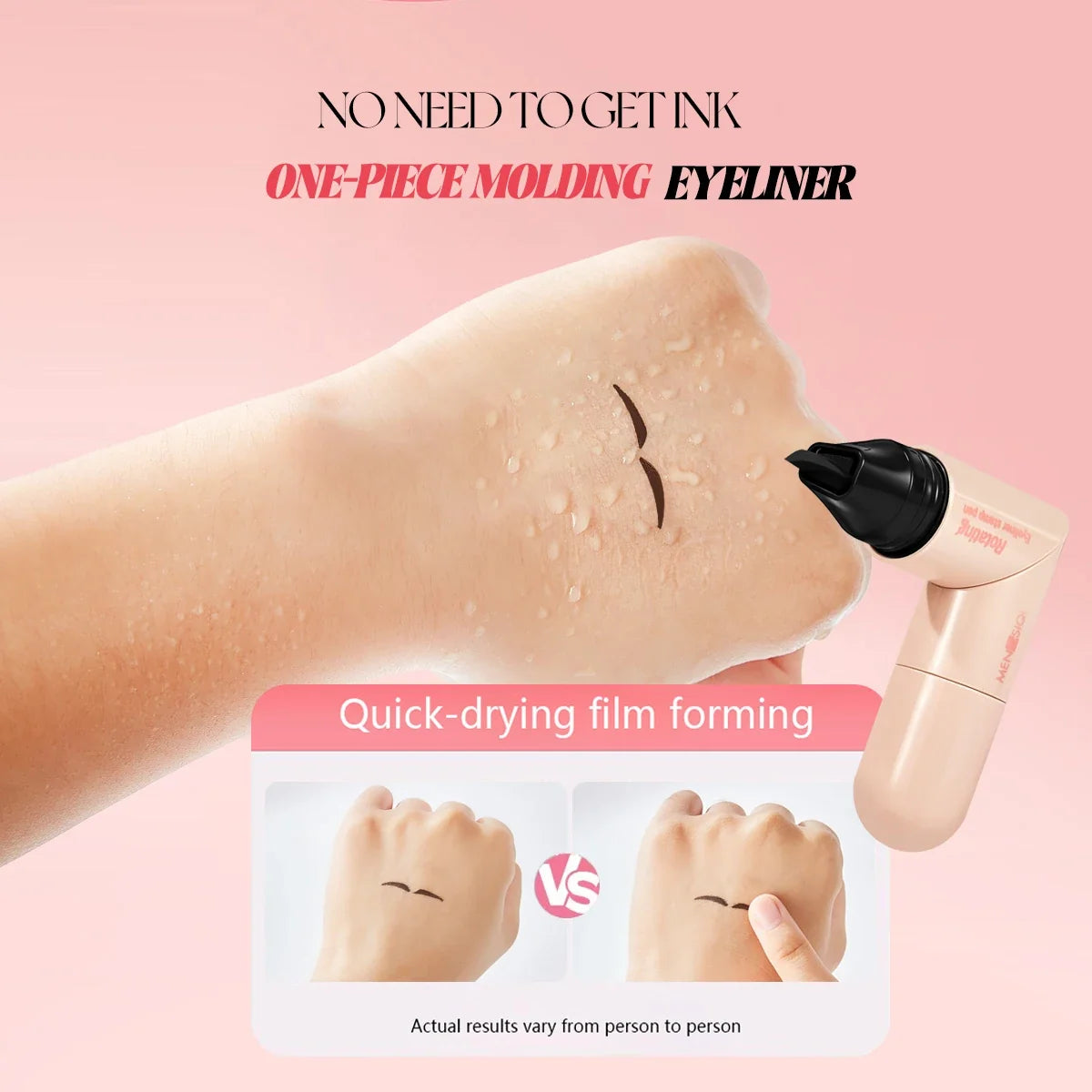 Black Brown Integrated Eyeliner Stamp Precise Outline Signet Eye Liner Extension Stamps Liquid Eyeliner Pen Waterproof Lasting