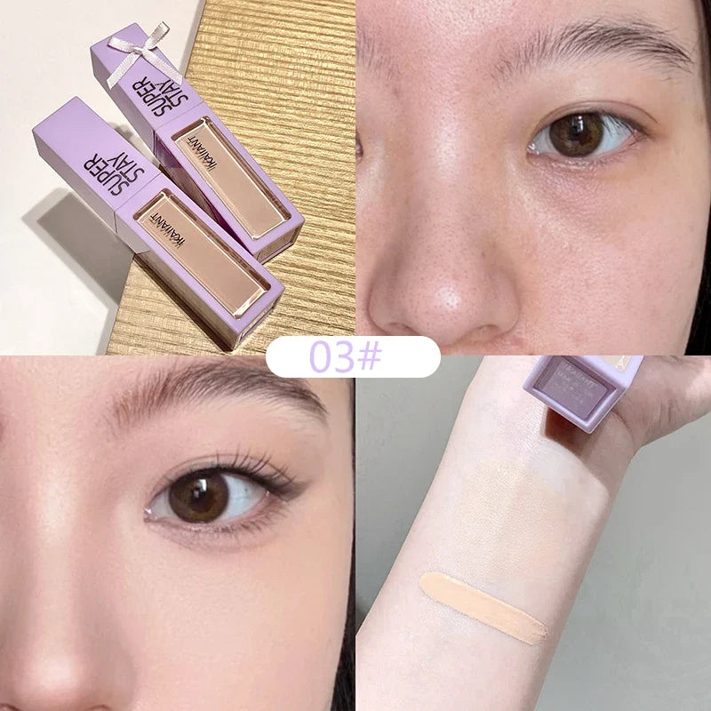 Color Correction Liquid Concealer White Foundation Makeup Base Face Brighten Cover Up Dark Circles Waterproof Concealer Stick