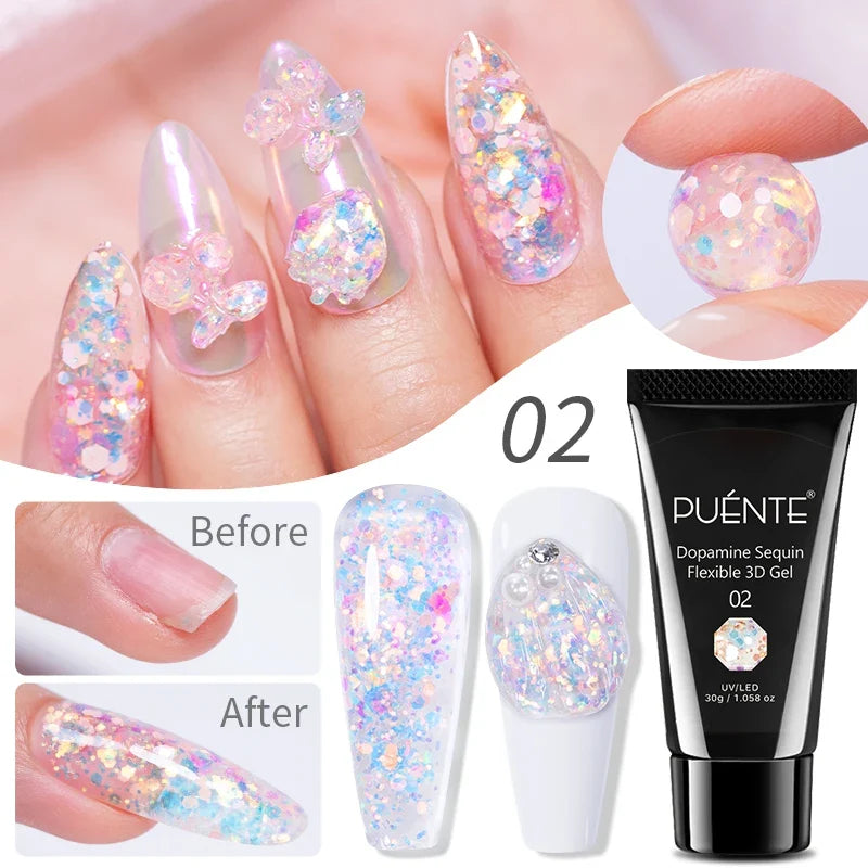 5ml Golden Silvery Metallic Painting Liner Gel Polish Chrome Mirror Effect Semi-Permanent Varnish For Stunning French Nail Art