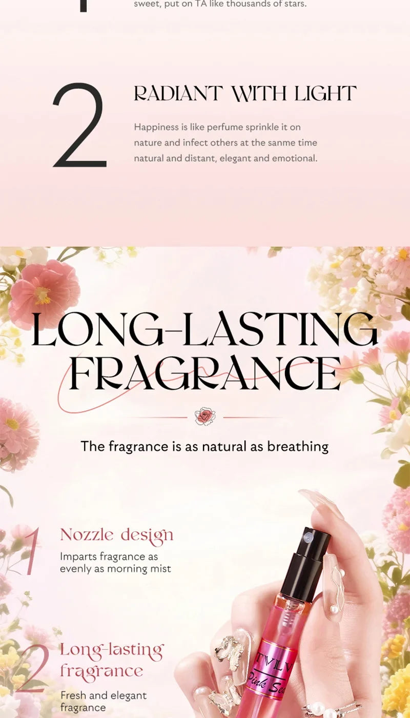 Fragrance spray set, long-lasting fragrance, 4-piece pack, hair fragrance spray, floral fragrance spray
