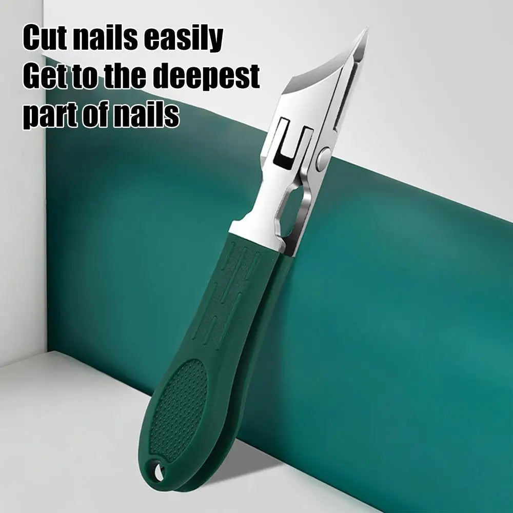 Curved Nail Clipper Stainless Steel Fingernail & Toenail Clipper Cutters Anti-Splash Cuticle Remover Fingernail Clipper Cutters