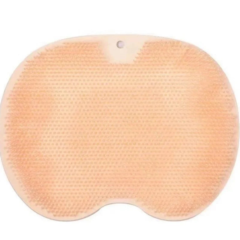 1/5pcs Silicone Wash The Foot Brush Bath Massage Mat Shower Back Brush Wall Mounted Foot Wash Mat with Suction Cup