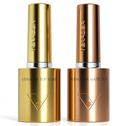 2/3pcs Venalisa Super Glossy Diamond Top Coat 10ml Hema/TPO Free Soak Off UV LED Long Wear Anti-Yellow No-Sticky Matt Top Coat