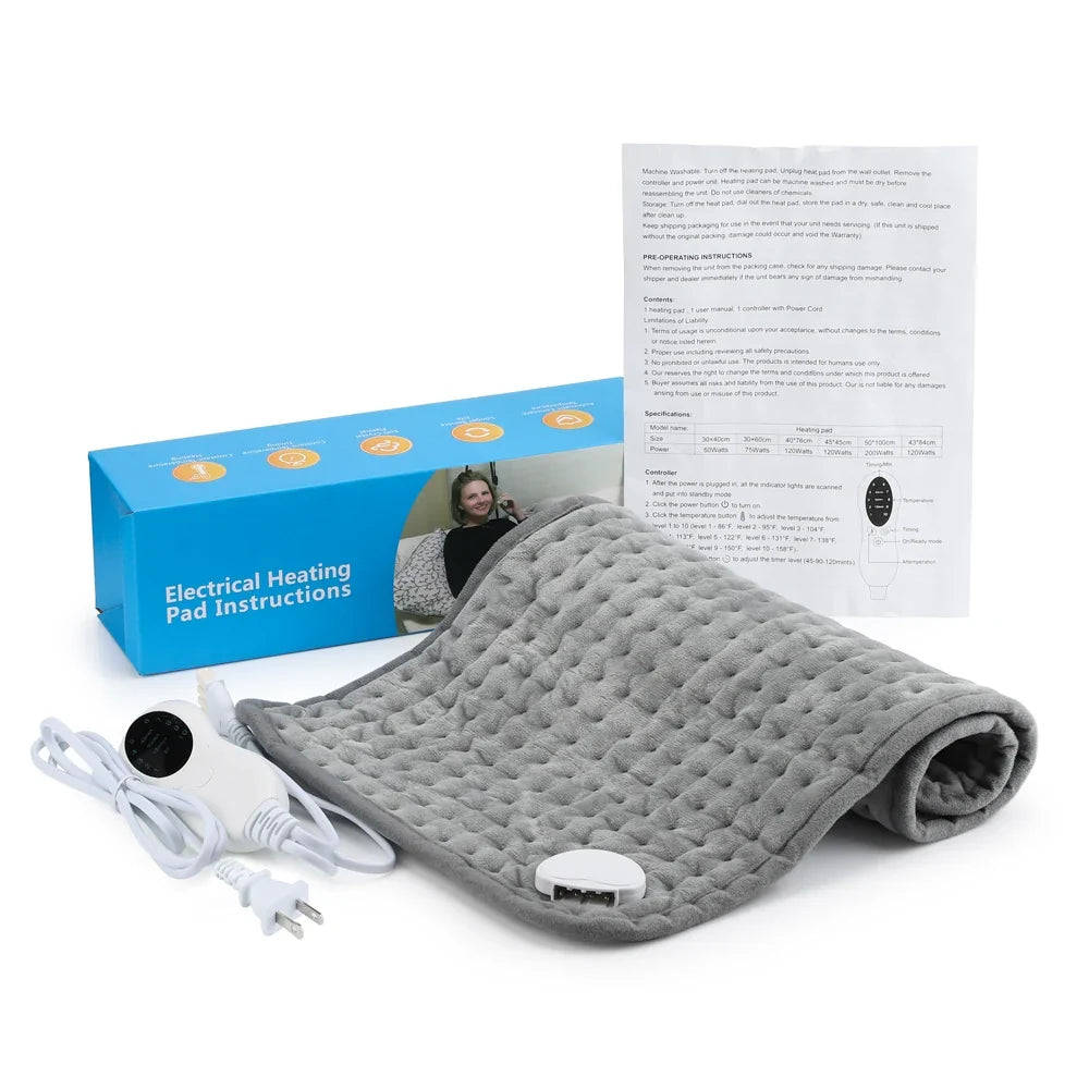 Electric Heating Pad Home Thermal Blanket Multi-functional Adjustable Timing Cushion Cold Warming Heated Mat for Office Home