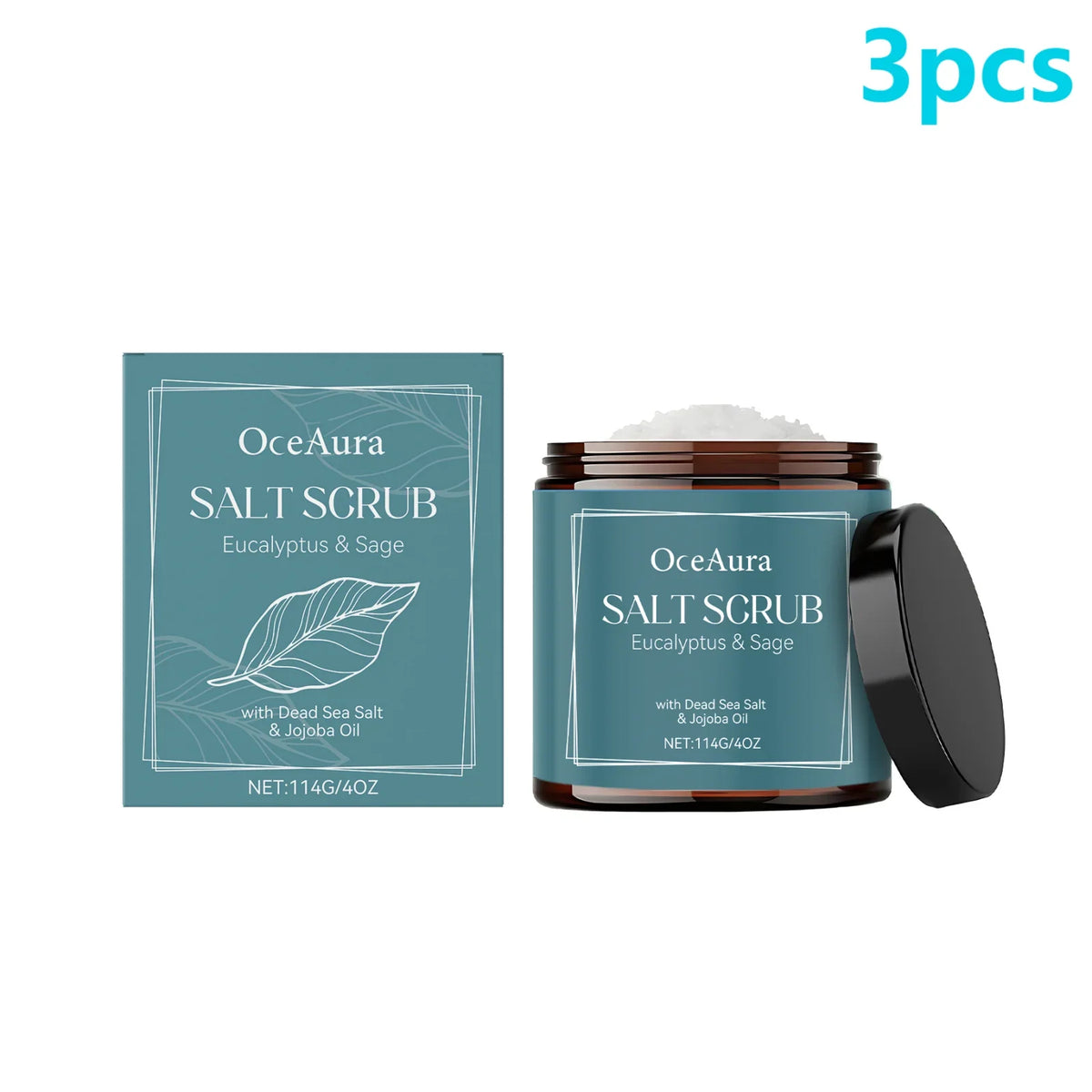 Dead Sea Salt Body Washing Scrubs Remove Dead Skin Care Professional Skin Cleaning Exfoliator Jojoba Oil Bath Body Scrub 114g