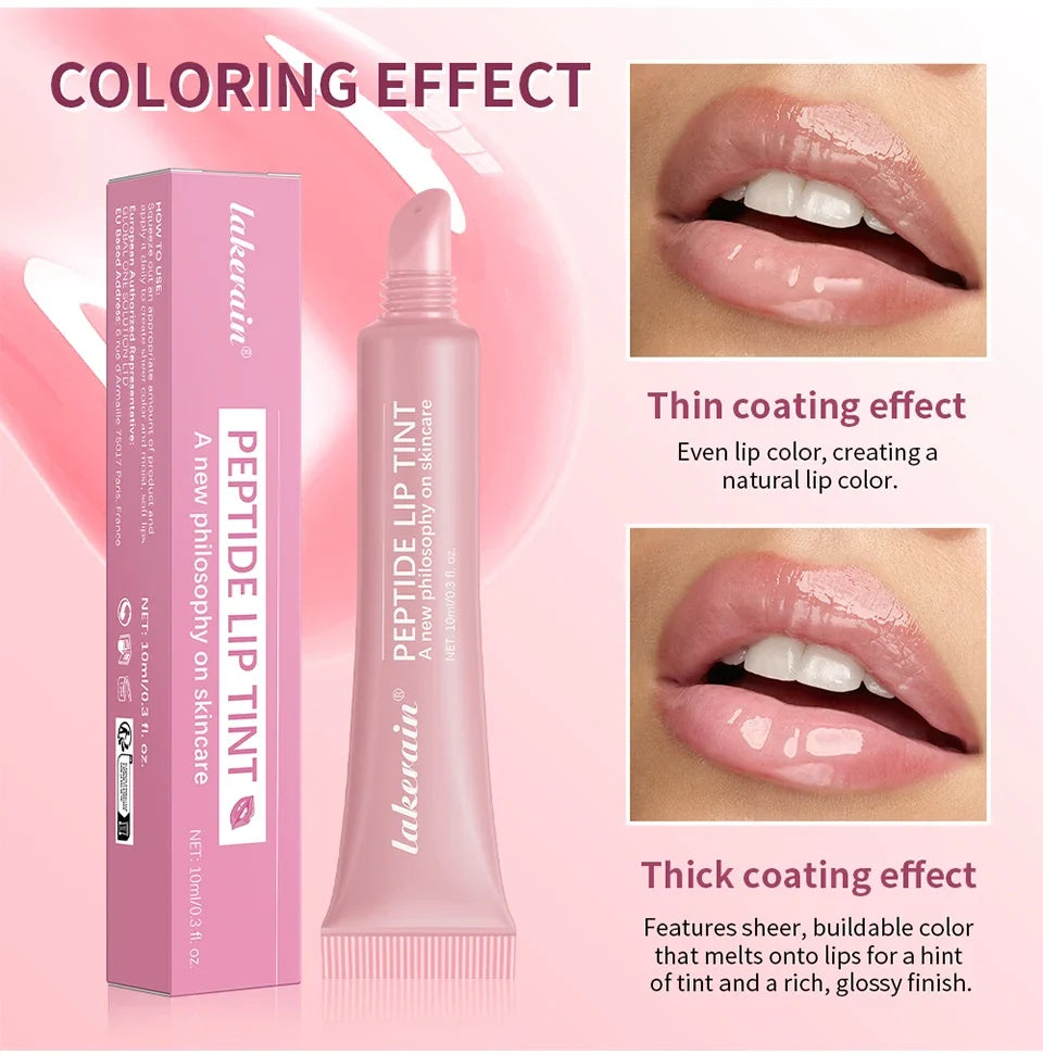 10ml Lip Glaze Moisturizing Jelly Lip Enrichment Oil Lasting Water Light Glass Lip Plump Oil Remove Line Lip Protection Serum