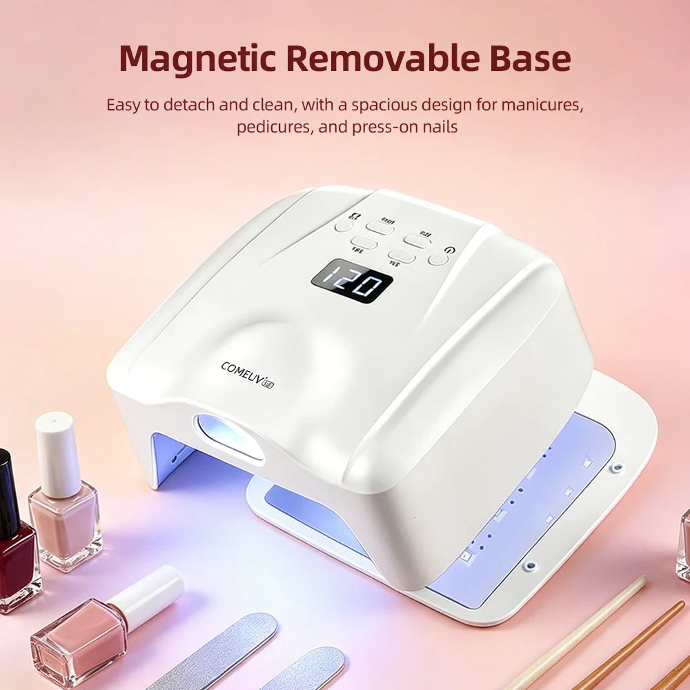 Dual Port Nail Lamp Nail Dryer UV Light 78 LEDs Single Toe Single Finger Full Hand Fast Gel Drying Light Auto Sensor Nail Art