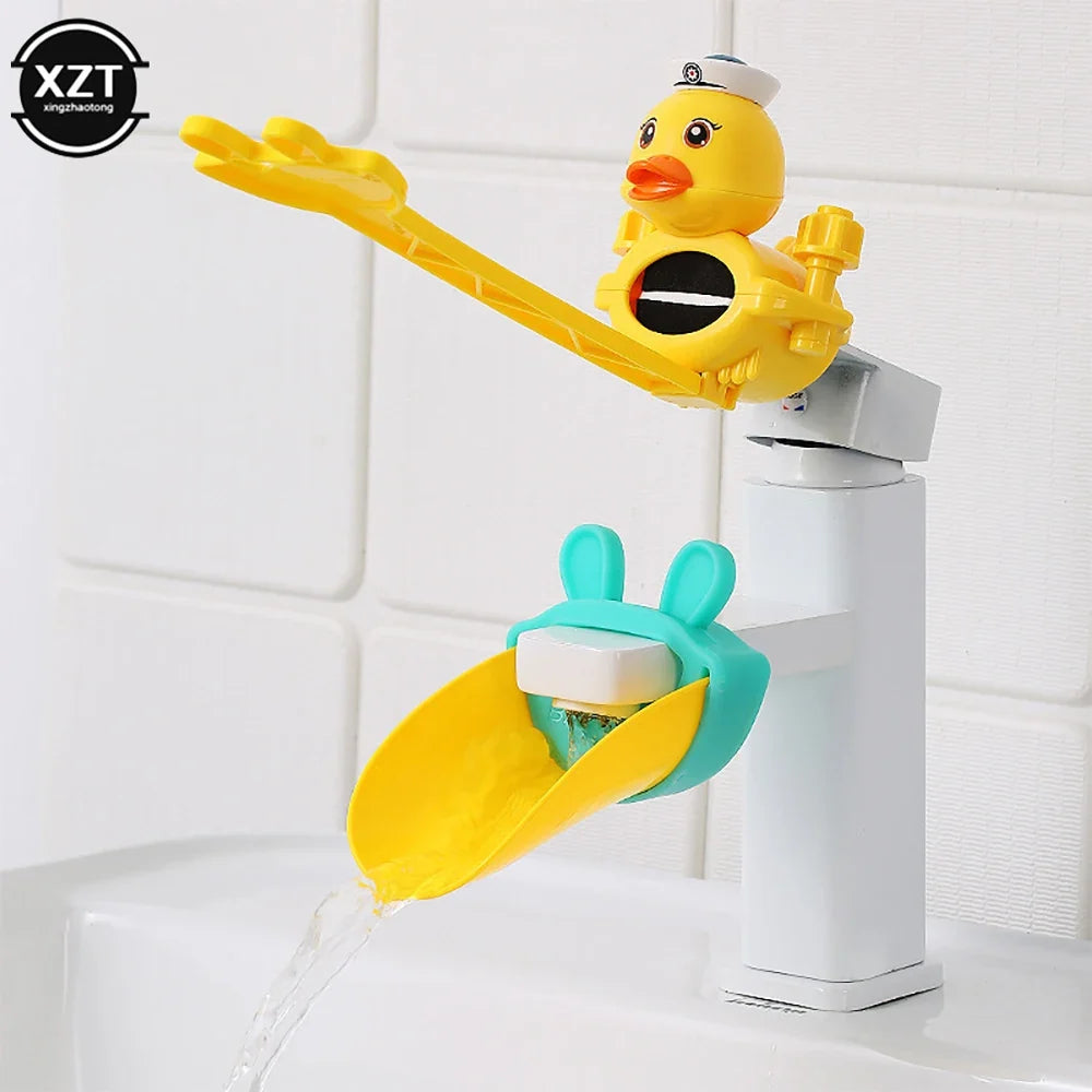 Cartoon Faucet Extender For Kids Hand Washing In Bathroom Sink Animals Accessories Kitchen Convenient for Baby Washing Bath Toys