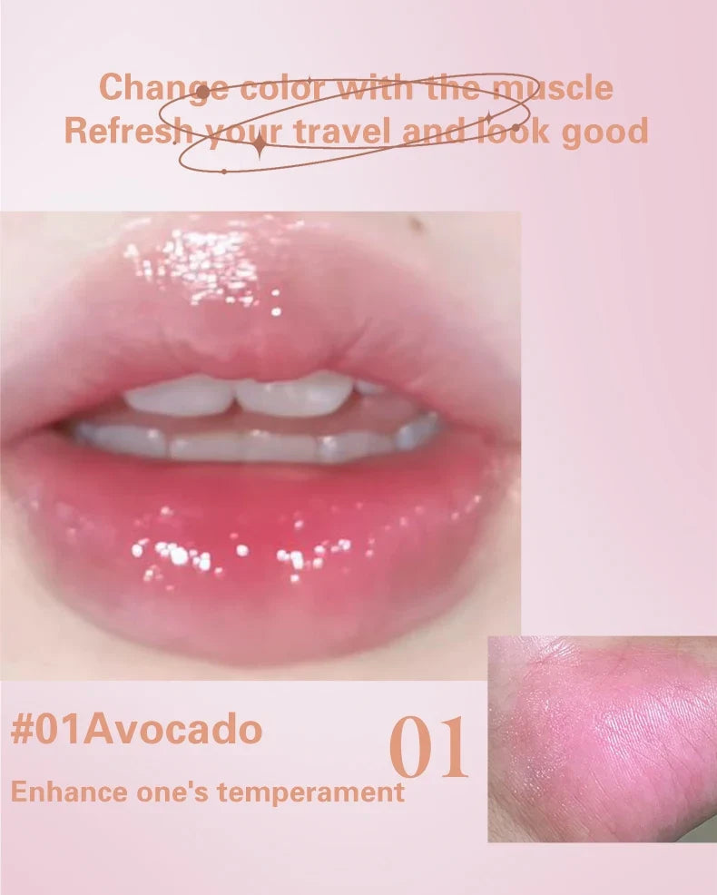 Herorange Tinted Lip Balm Moisturizing Anti-Dry Reduces Lip Lines for Autumn Winter