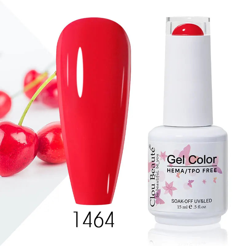 Clou Beaute Coffee Colors Nail Gel Polish HEMA/TPO FREE Soak off UV/LED 15ml Vernis Semi Permanent Nail Varnish 15ml Base Top