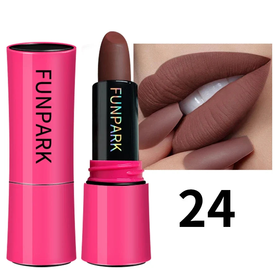 25 Colors Lipstick Non Stick Cup Matte Lip Gloss Waterproof Long Matte Sexy  Red Lip Cosmetics Korean Makeup For Women Gifts