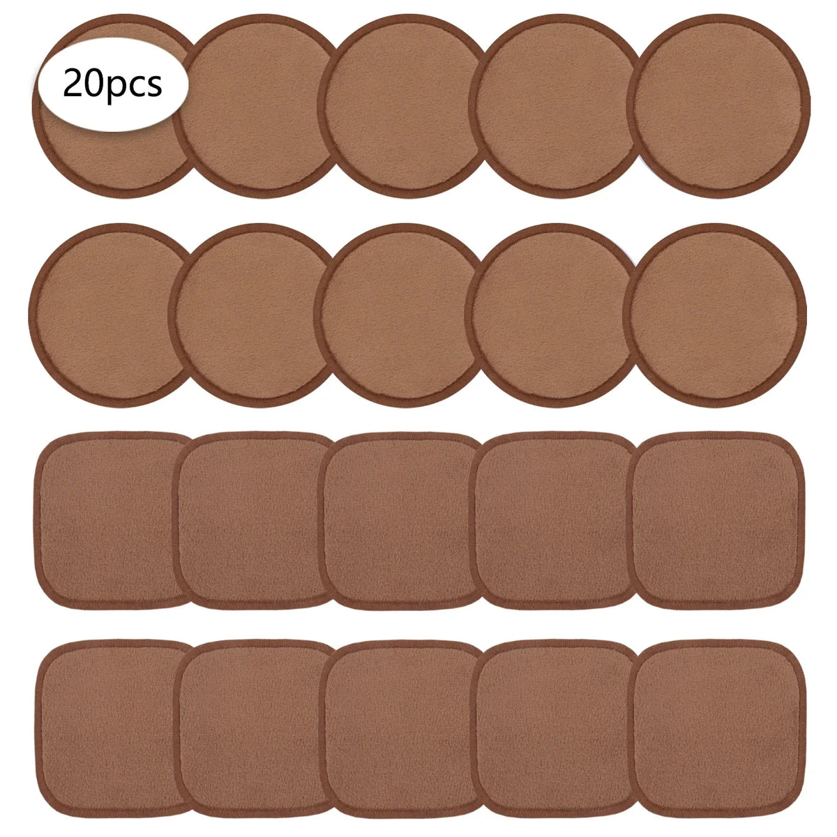 10/20/30 Reusable Makeup Remover Pads, a Gentle Facial Cleansing Sponge Suitable for All Skin Types, Odorless, Beauty Tool