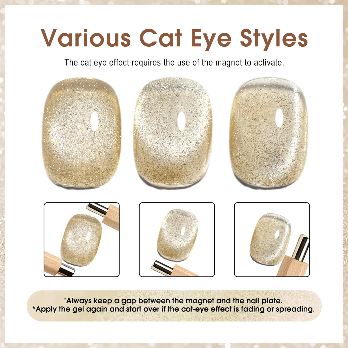 CANNI Cat Eye Gel Nail Polish TPO Free Galaxy Glitter Diamond Sparkle Gorgeous Color Soak Off UV LED Gel For Man Nail Design Gel