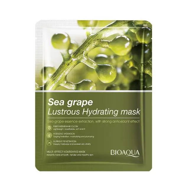 6/12pcs BIOAQUA Caviar Grape White Truffle Face Mask Anti Wrinkle skincare Moisturizing Hydrating Facial Masks Skin Care