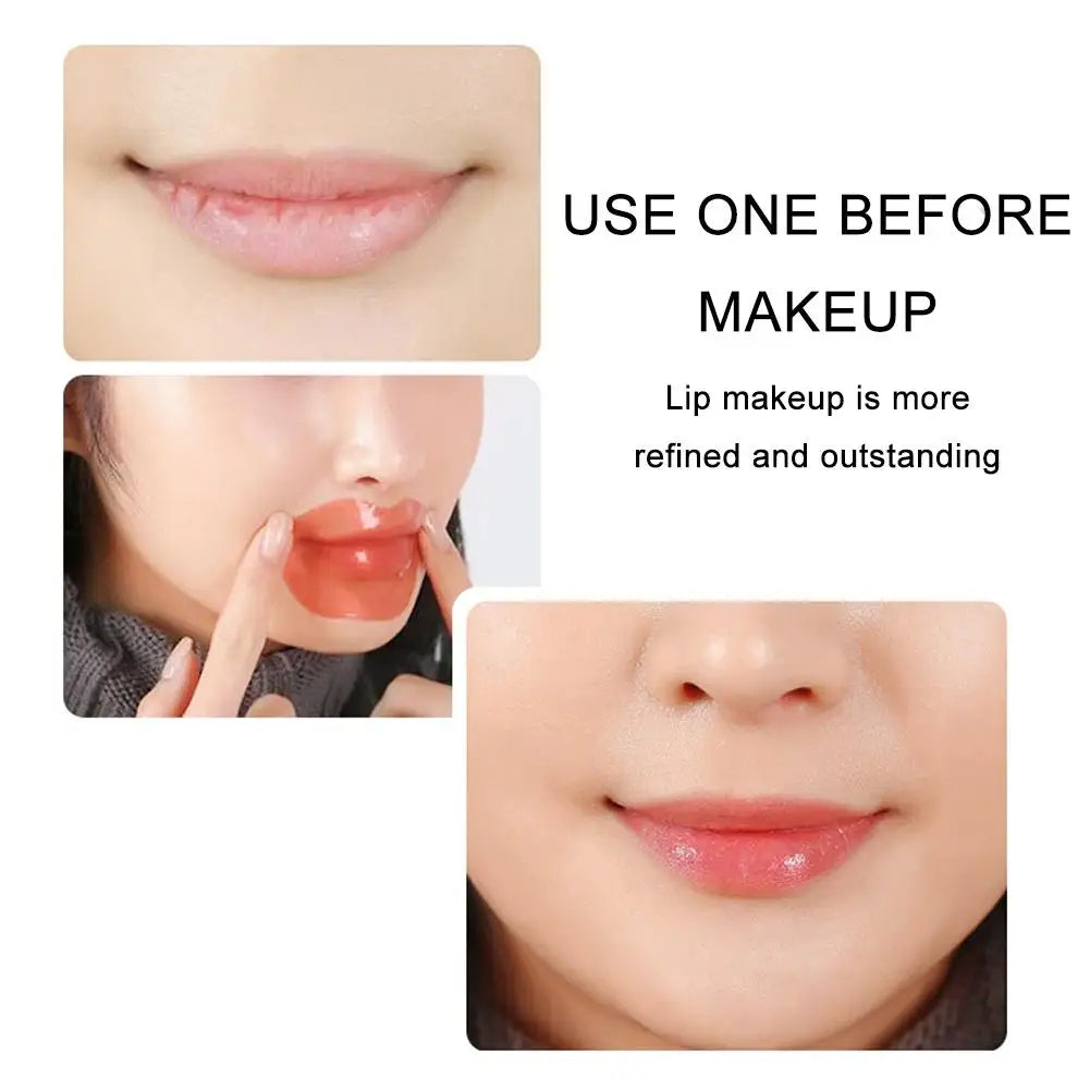 20pcs Fruit Vitamin C Moisturizing Lip Mask Reducing Lip Wrinkles Repair Lip Patches Nourishing Lips Plumper Recreate Sexy Lips