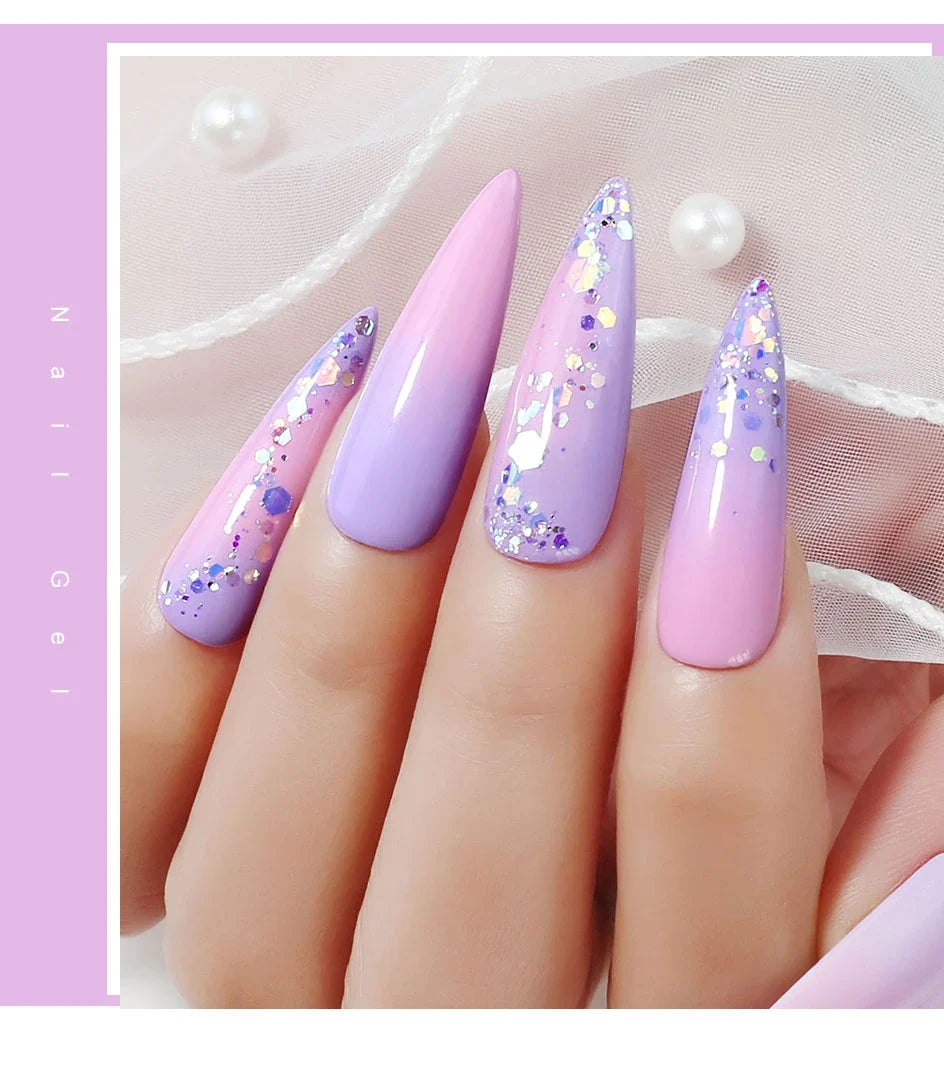 Clou Beaute Solid Gel Nail Polish Milky White Neon Green Color Gel Varnish HEMA TPO FREE Gel Polish Nail Art Semi Permanent Nail