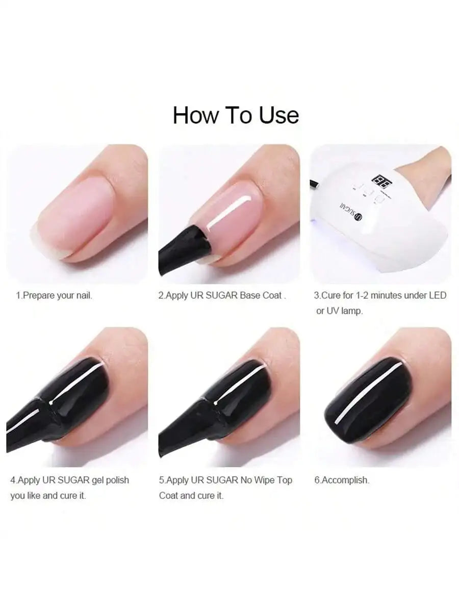 6-Color Gel Nail Polish Set, UV LED Soaking Nail Gel, Semi-Permanent, DIY Salon Quality Nail Art Gel For Spring And Summer