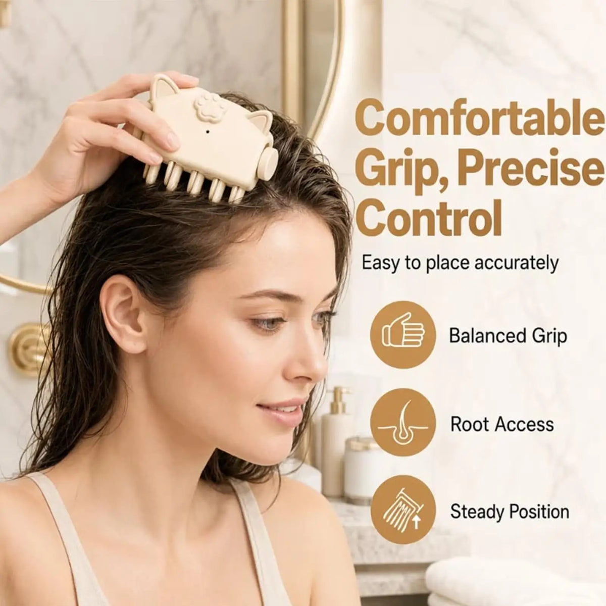 Hair Root Volumizer Electric Heated Clip Type  Rechargeable Crown Lifter Styling Tool for Flat Hair Daily Travel Hair Clips