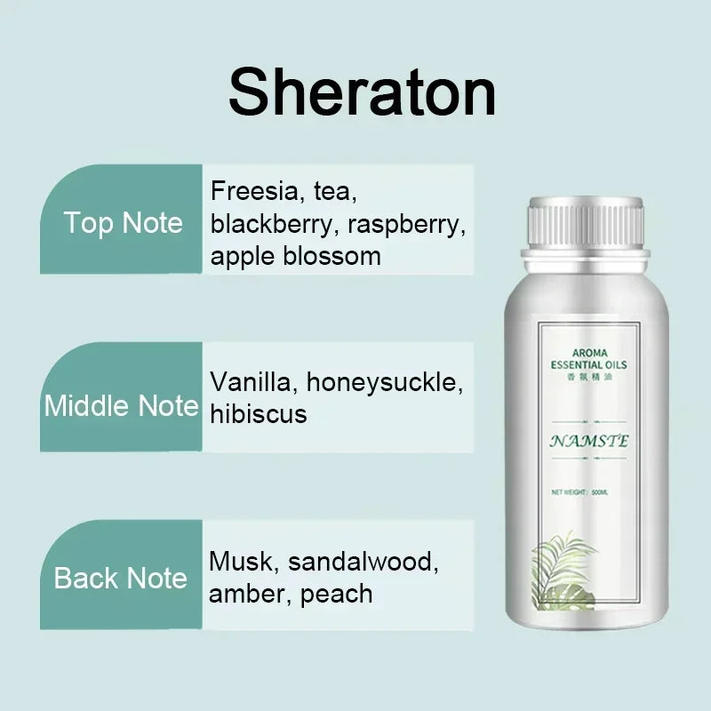 500ML Air Freshener Essential Oil Diffuser Refill Air Purifier for Hotels Electric Aromatic Oasis Humidifier Car Smoke Generator