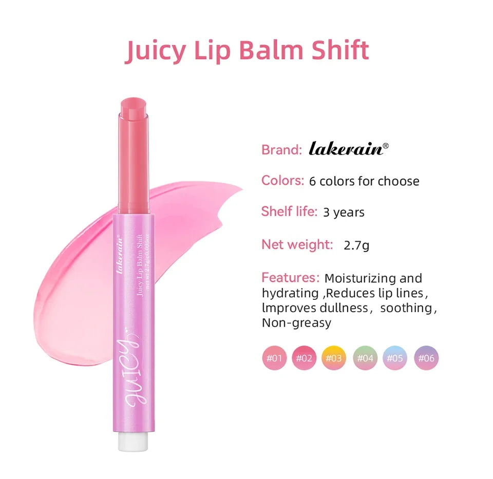 Color Change Juicy Lip Balm Shift Ph Color Changing Lip Balm Long Lasting Moisturizing Lipstick all change to pink lips makeup