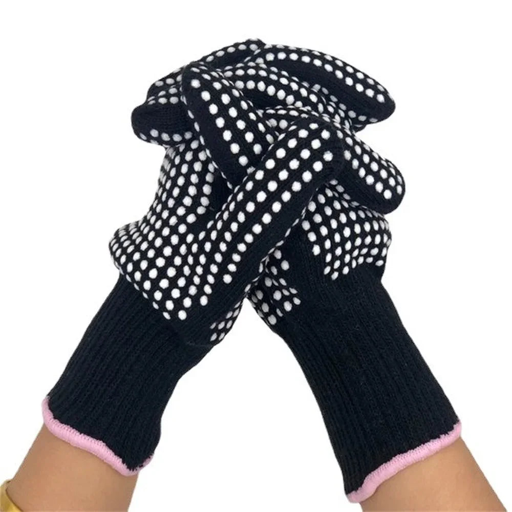 1Pc Hair Straightener Perm Curling Hairdressing Heat Resistant Finger Glove Hair Care Styling Tools Thermal Styling Glove