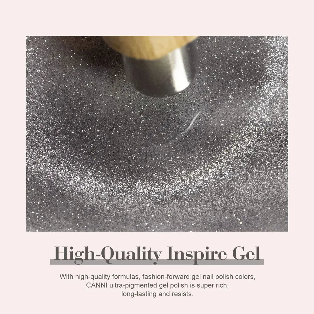CANNI TPO/HEMA FREE Cat Eye Gel Nail Polish 9ml 48 Colors High Gloss UV-Removable Nail Art for Salon & DIY Manicure