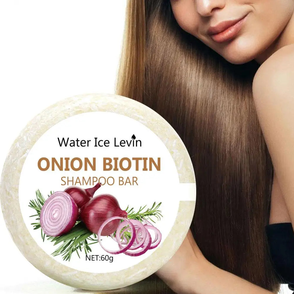 55g/60g Onion Rosemary Shampoo Soap, Handmade Soap Oil Control And Dandruff Removal Soap For Both Men & Women
