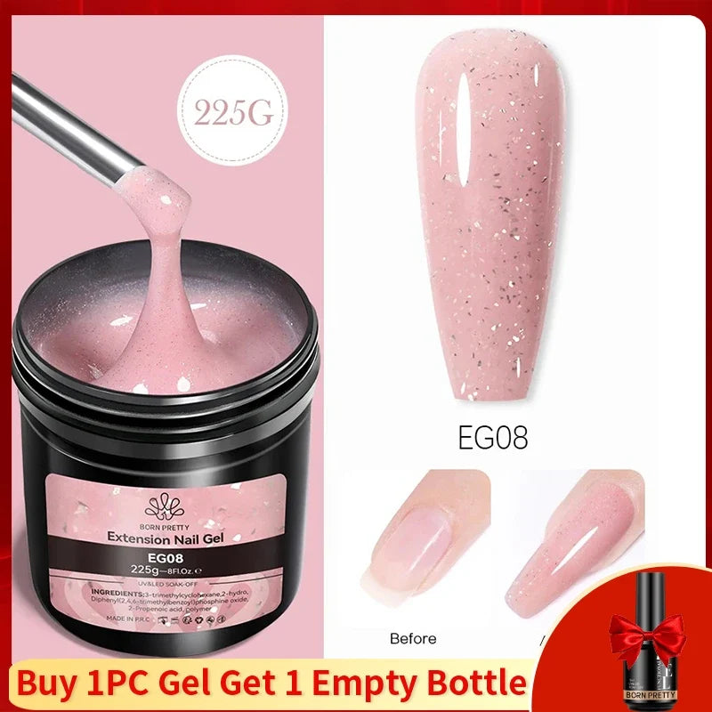 BORN PRETTY 250g Super Top Coat Gel Nail Polish Base Gel Matte Top Coat Semi-Permanent Varnish Soak Off Nail Art Functional Gel