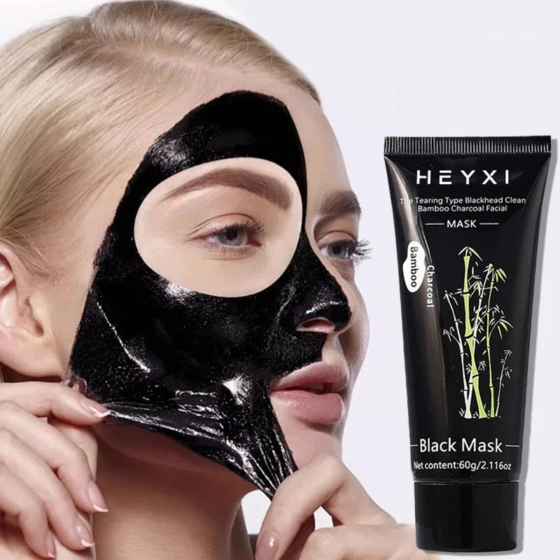 Bamboo charcoal tear off facial mask, clean skin, cool and control oil, replenish water and moisturize, make skin cleaner
