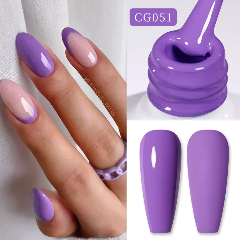 BORN PRETTY 10ml Purple Red Series Gel Nail Polish Winter Dark Purple Nail Art Varnish Semi Permanent Soak Off UV LED Gel