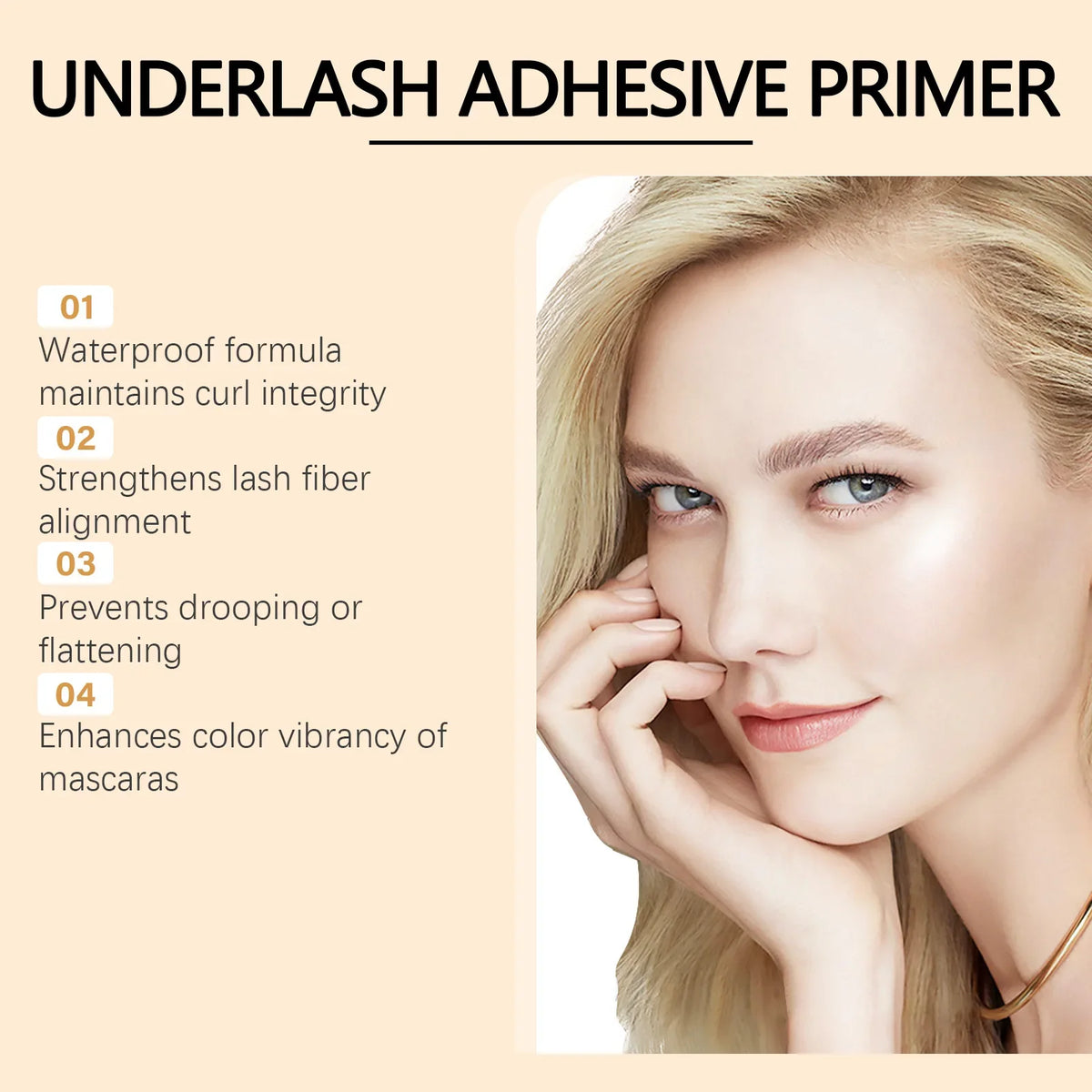 Eyelash Primer Waterproof Mascara Base 5ml Volumizing Lengthening Lash Booster Curling Sweatproof Smudge Proof Eye Makeup Shea
