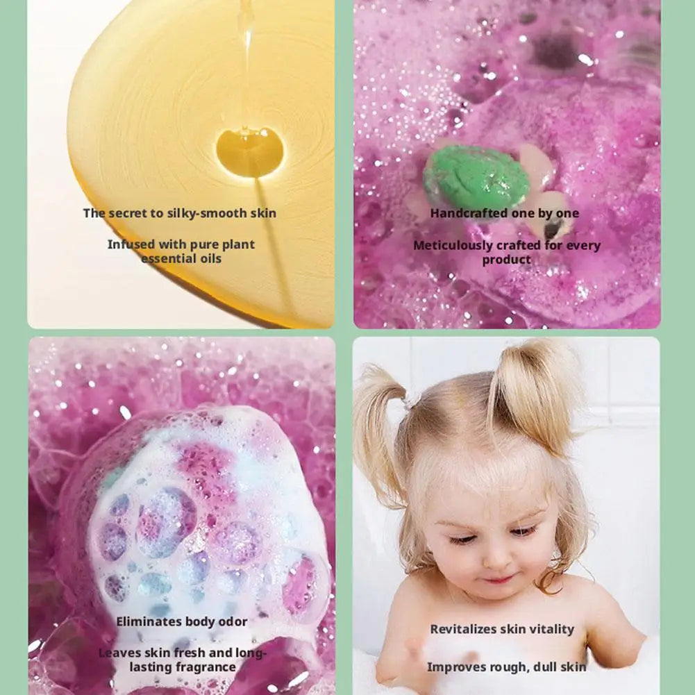 Kids Bath Bombs with Surprise Inside, Fizzy Spa Balls Gift Set with Animal Toys, Educational, Fun Relaxing Holiday Gift for Kids