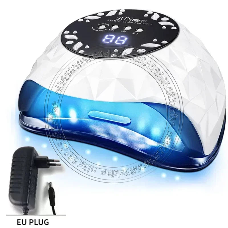 Auto‑sensor UV LED Manicure Lamp,380W Timed Nail Dryer for Home‑salon Gel‑polish Quick Curing Work