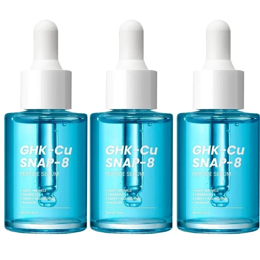 GHK-Cu Copper Peptide SNAP-8 Face Serum Anti Aging Wrinkle Lifting Firming Collagen Boost Hydrating Facial Essence